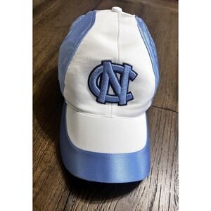 Vintage Nike UNC Fitted Hat NCAA Basketball Cap North Carolina Jordan Polyester